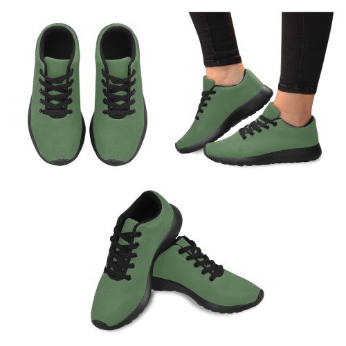 color artichoke green Men’s Running Shoes (Model 020)