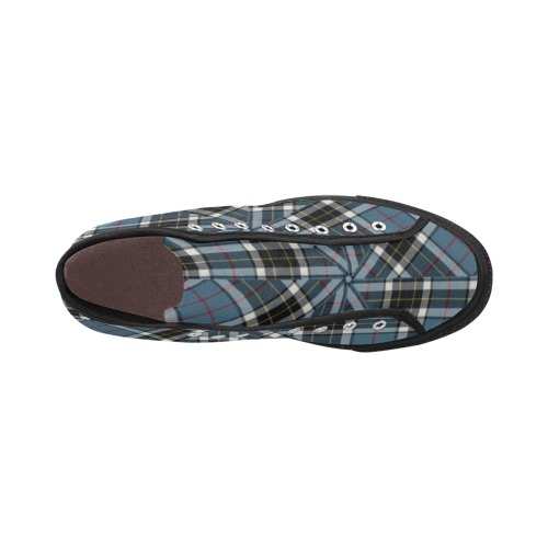 Thompson Blue Tartan Vancouver H Men's Canvas Shoes (1013-1)