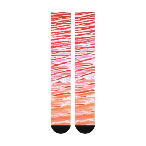 Orange and red water Over-The-Calf Socks