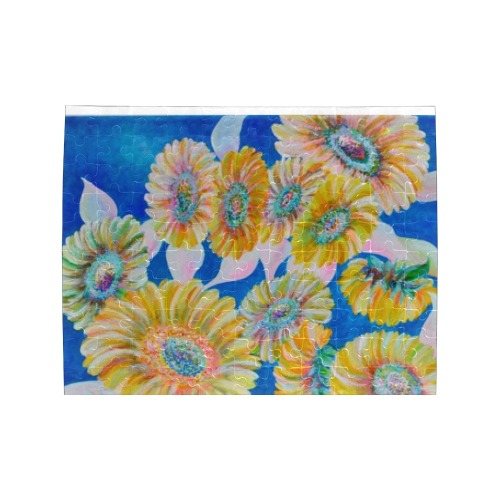 Sunflower Rectangle Jigsaw Puzzle (Set of 110 Pieces)