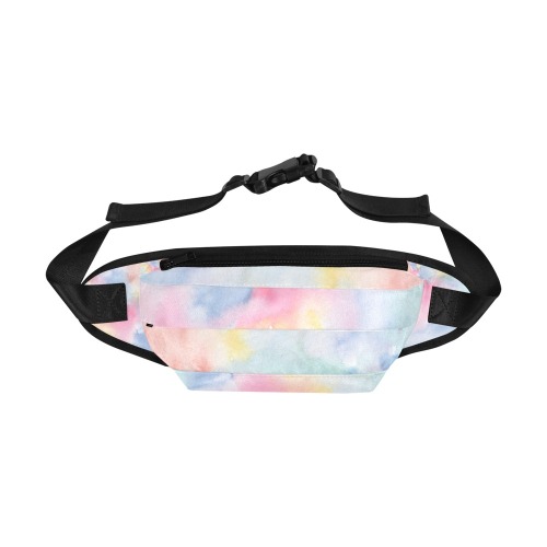 Colorful watercolor Fanny Pack/Large (Model 1676)