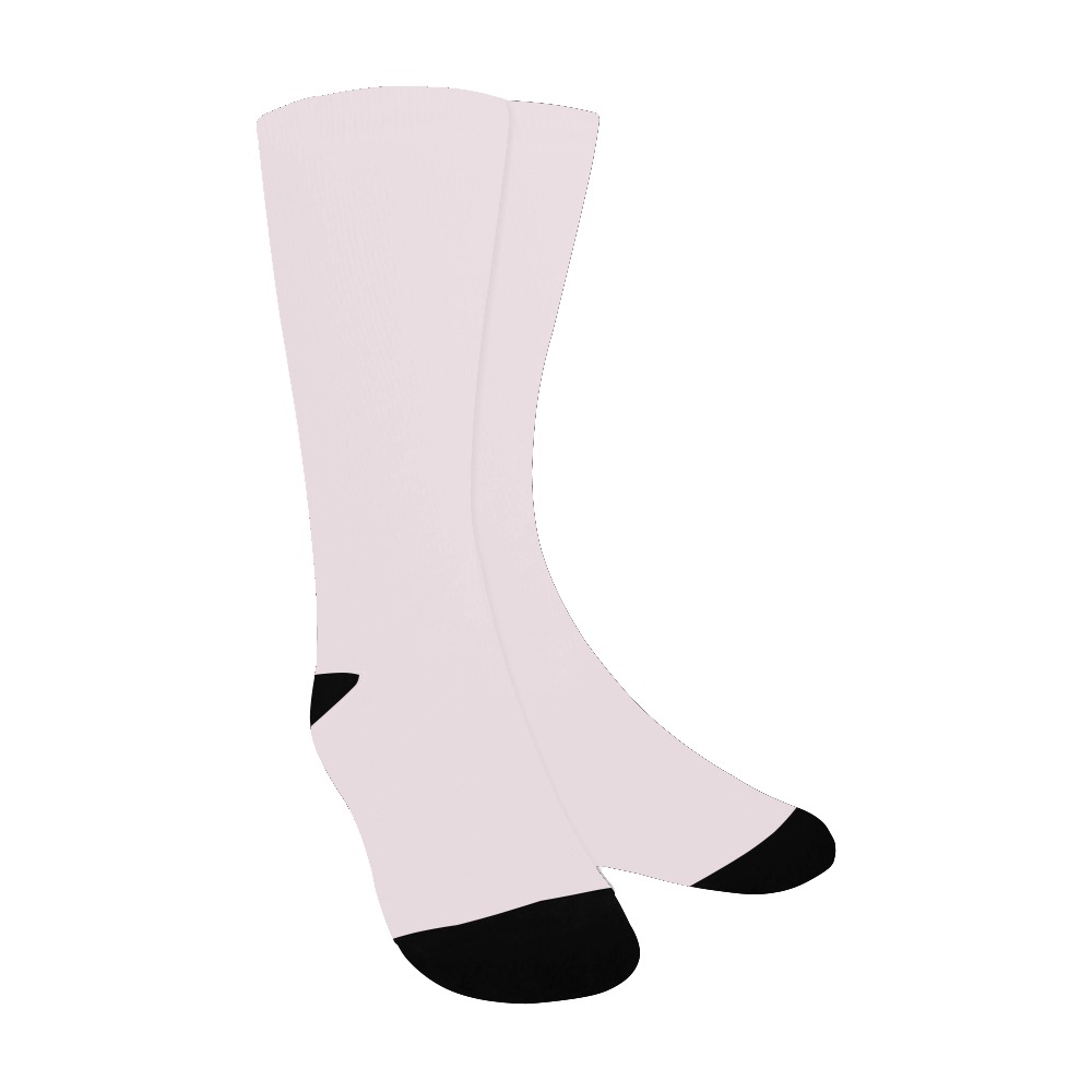 color lavender blush Men's Custom Socks