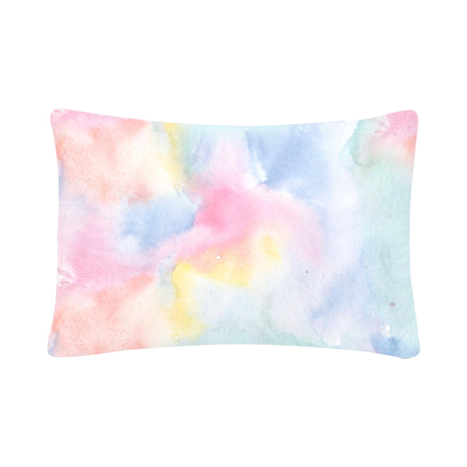 Colorful watercolor Custom Pillow Case 20"x 30" (One Side) (Set of 2)