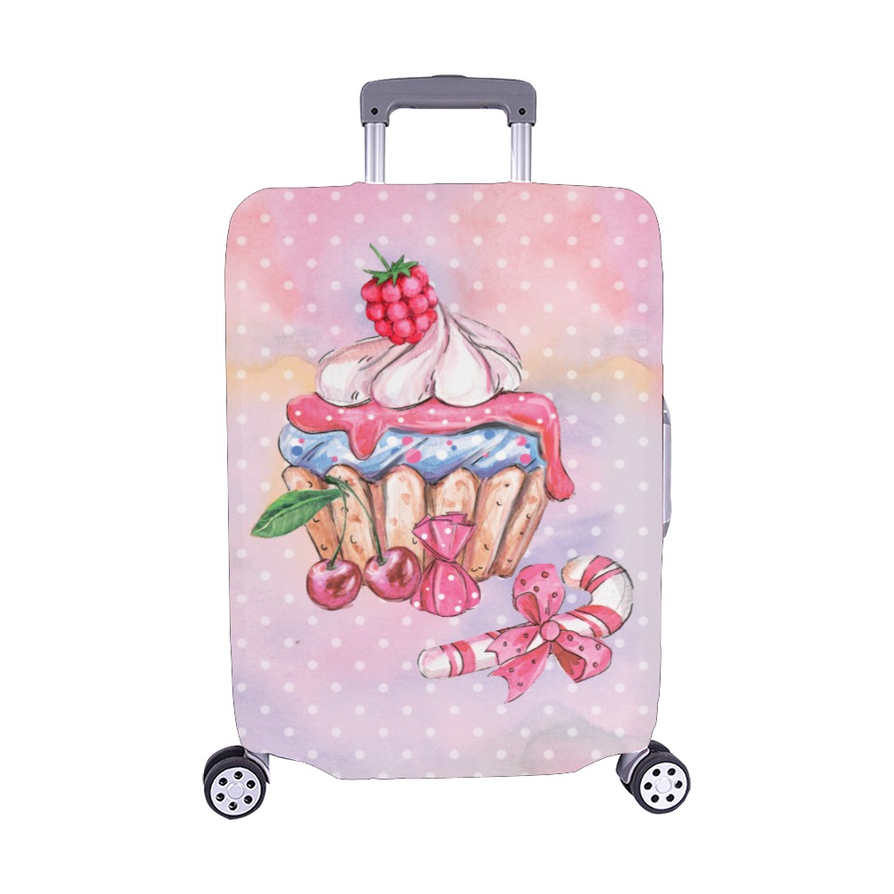 cupcake Luggage Cover/Medium 22"-25"