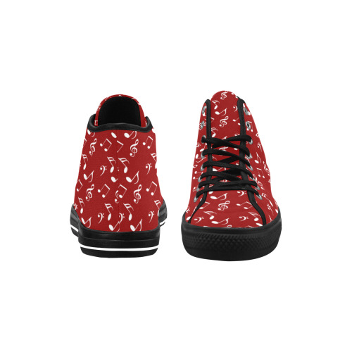 red white music Vancouver H Women's Canvas Shoes (1013-1)