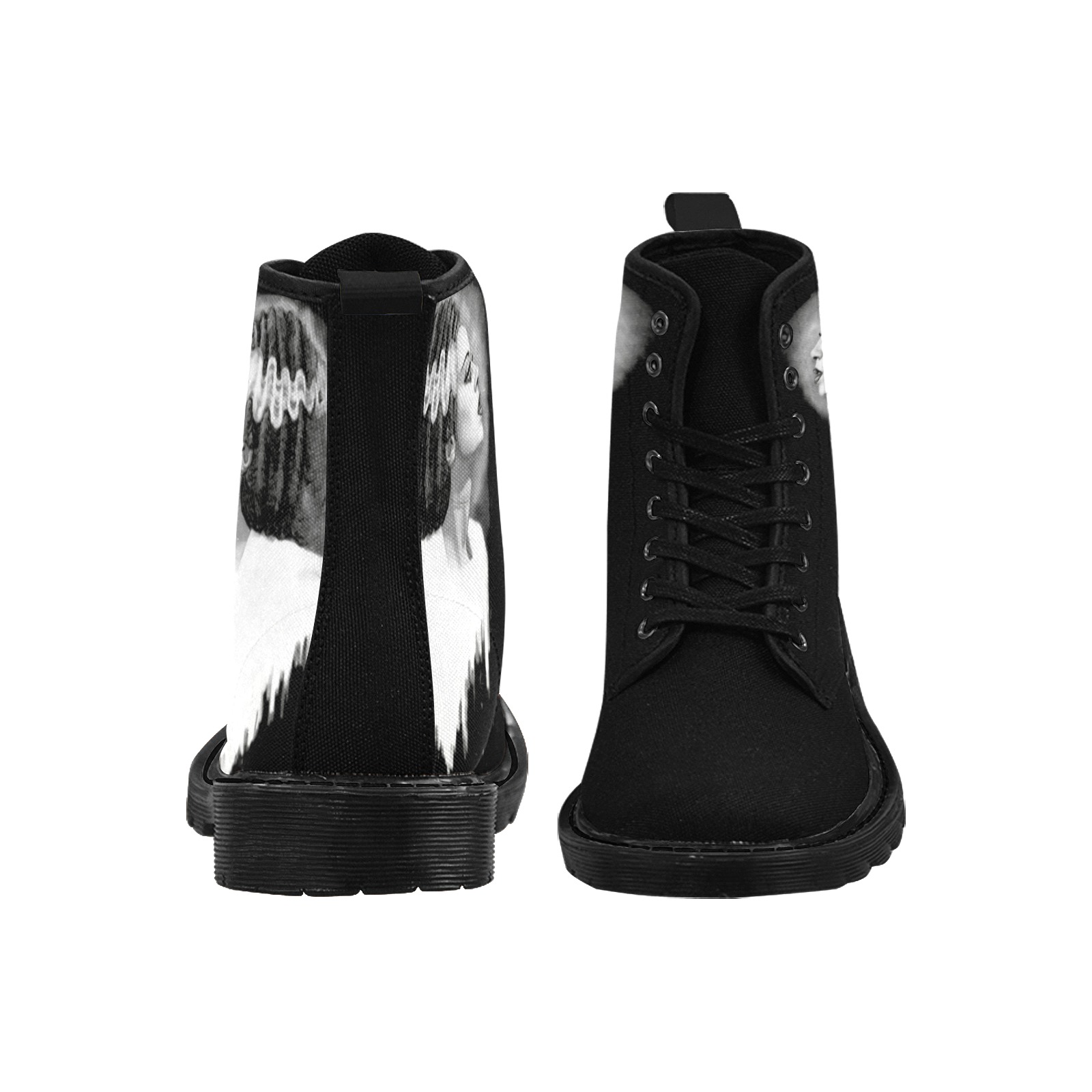 frankbride Martin Boots for Women (Black) (Model 1203H)