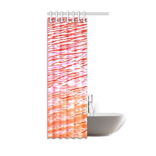 Orange and red water Shower Curtain 36"x72"