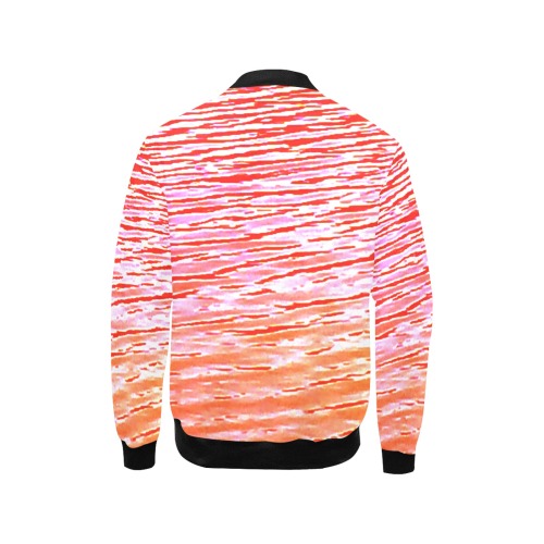 Orange and red water Kids' All Over Print Bomber Jacket (Model H40)