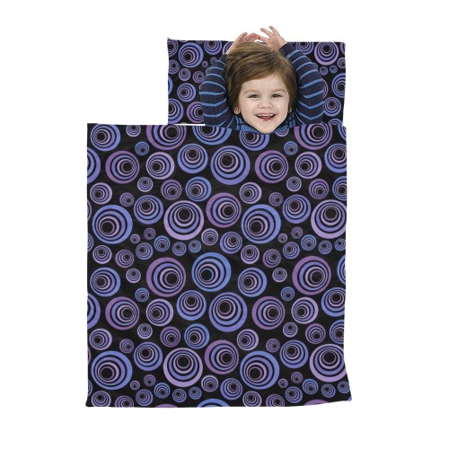 Retro Psychedelic Pretty Purple Pattern Kids' Sleeping Bag