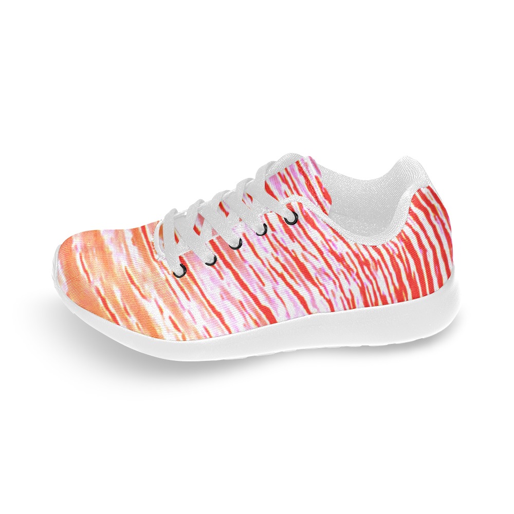 Orange and red water Kid's Running Shoes (Model 020)