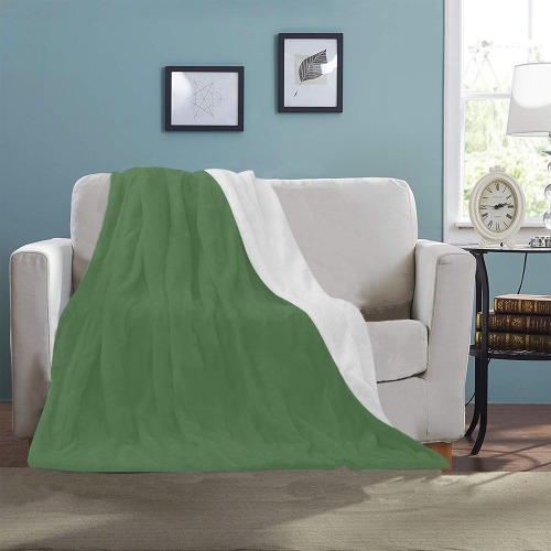 color artichoke green Ultra-Soft Micro Fleece Blanket 40"x50"
