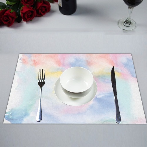 Colorful watercolor Placemat 14’’ x 19’’ (Set of 4)