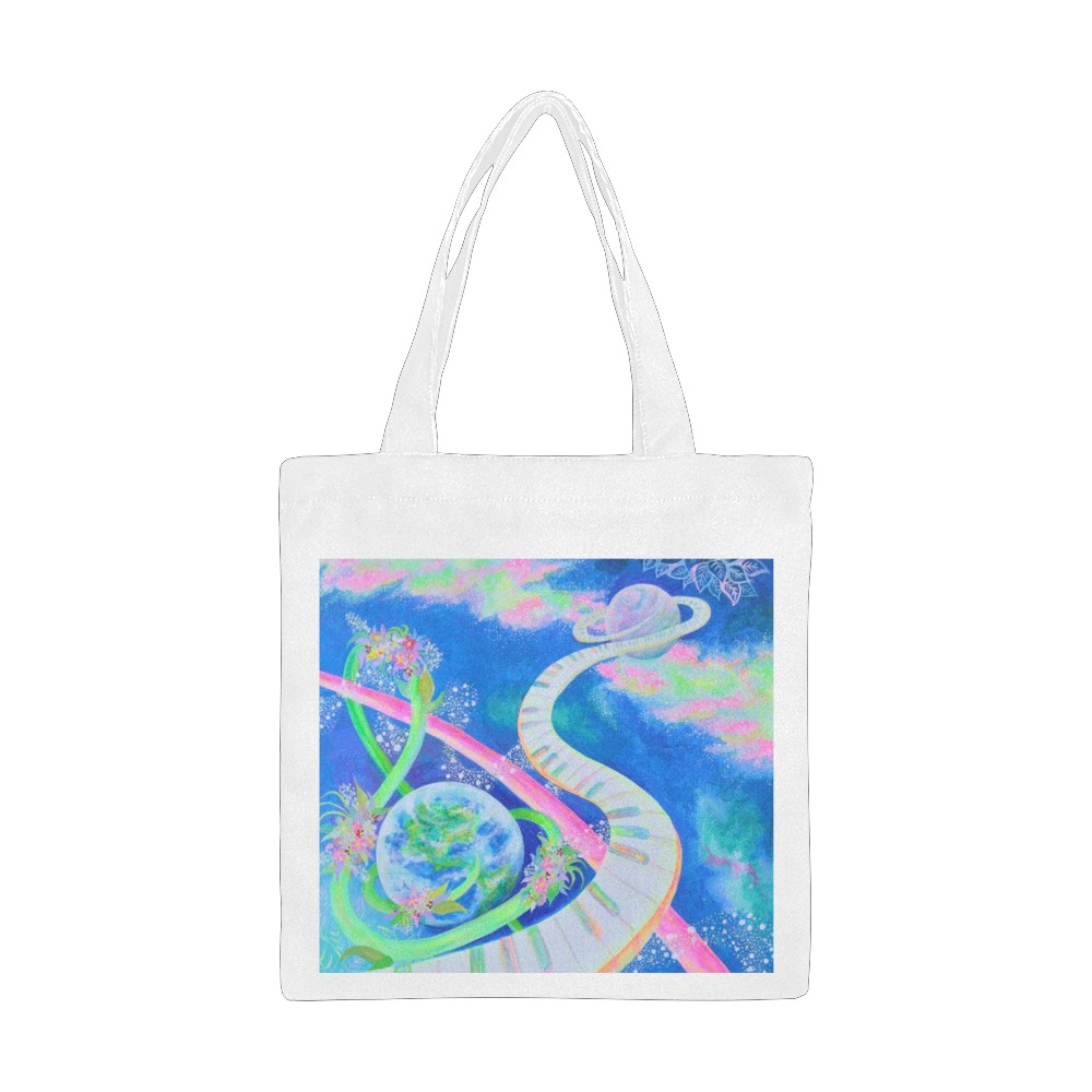 Music of Love Canvas Tote Bag/Small (Model 1700)