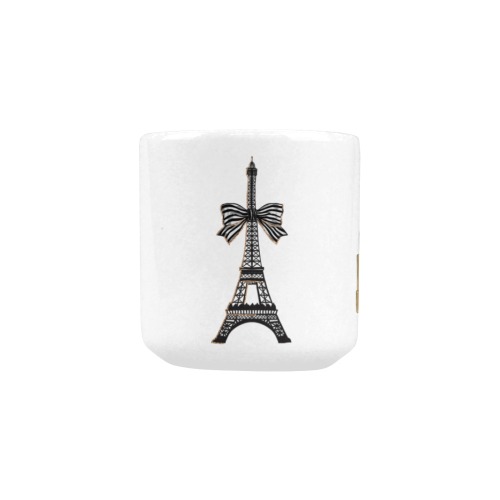 Love for Paris feminine lipsticks parfume Eiffel tower pattern Heart-shaped Morphing Mug