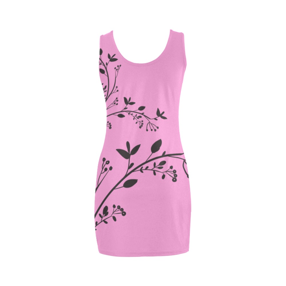 vestido rosa flor Medea Vest Dress (Model D06)