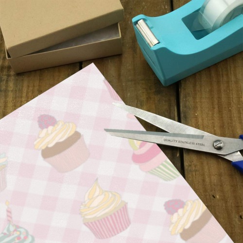 Cupcakes Gift Wrapping Paper 58"x 23" (2 Rolls)