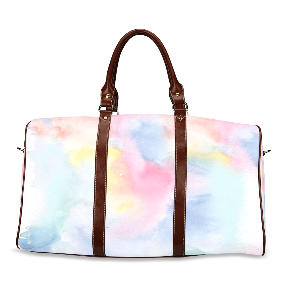 Colorful watercolor Waterproof Travel Bag/Small (Model 1639)