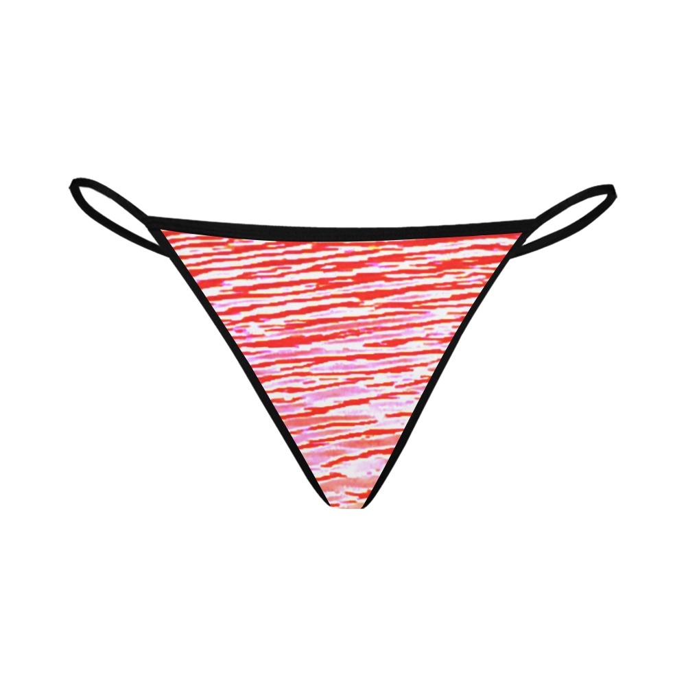 Orange and red water Women's All Over Print G-String Panties (Model L35)