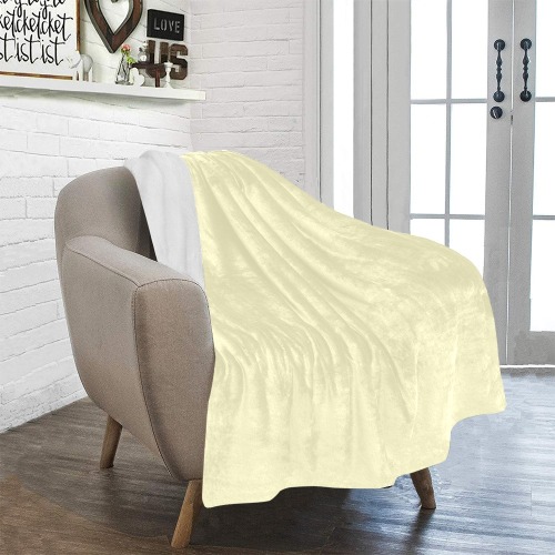 color lemon chiffon Ultra-Soft Micro Fleece Blanket 40"x50"