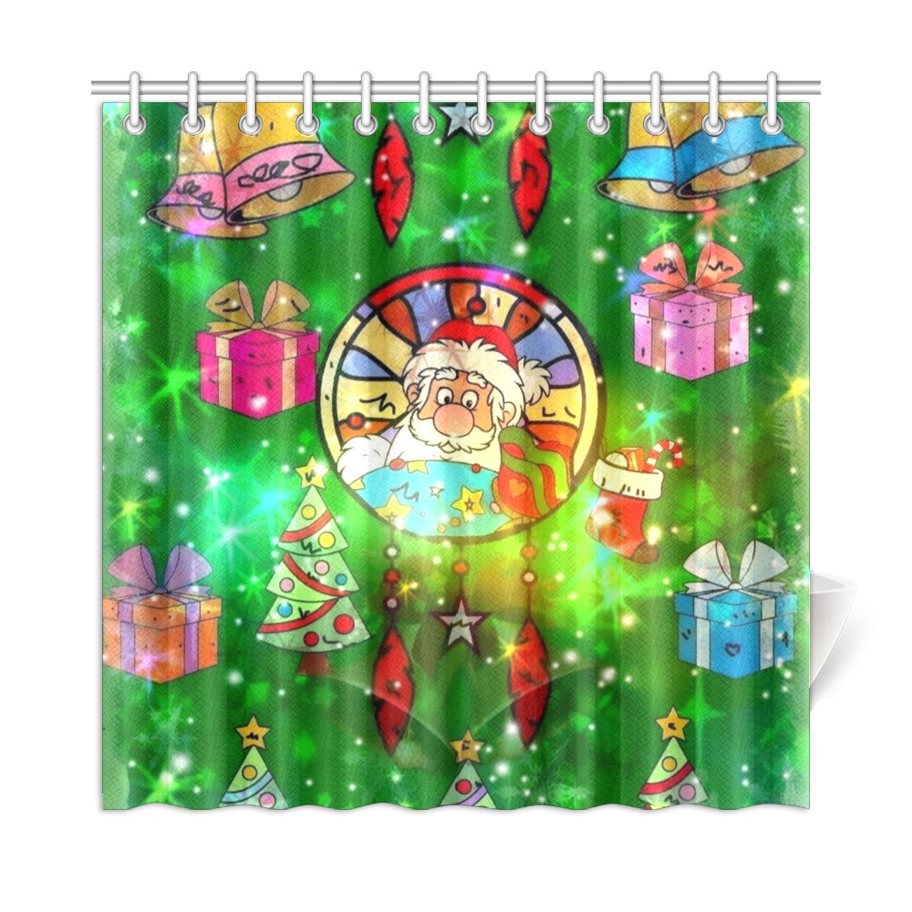 Christmas Dreamcatcher by Nico Bielow Shower Curtain 72"x72"