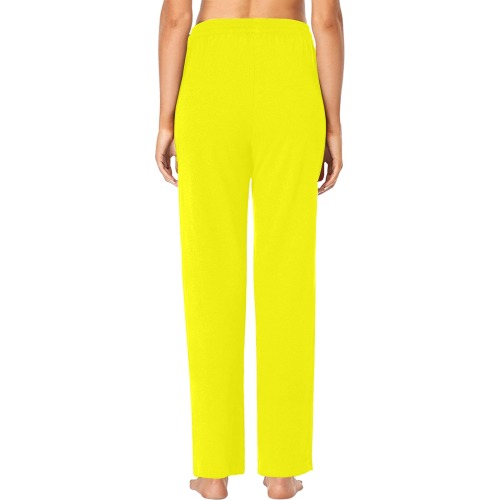 color yellow Women's Pajama Trousers