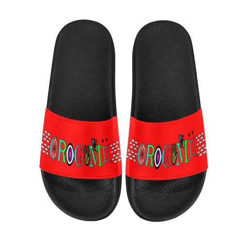 ORIGVMII SANDALS RED Men's Slide Sandals (Model 057)