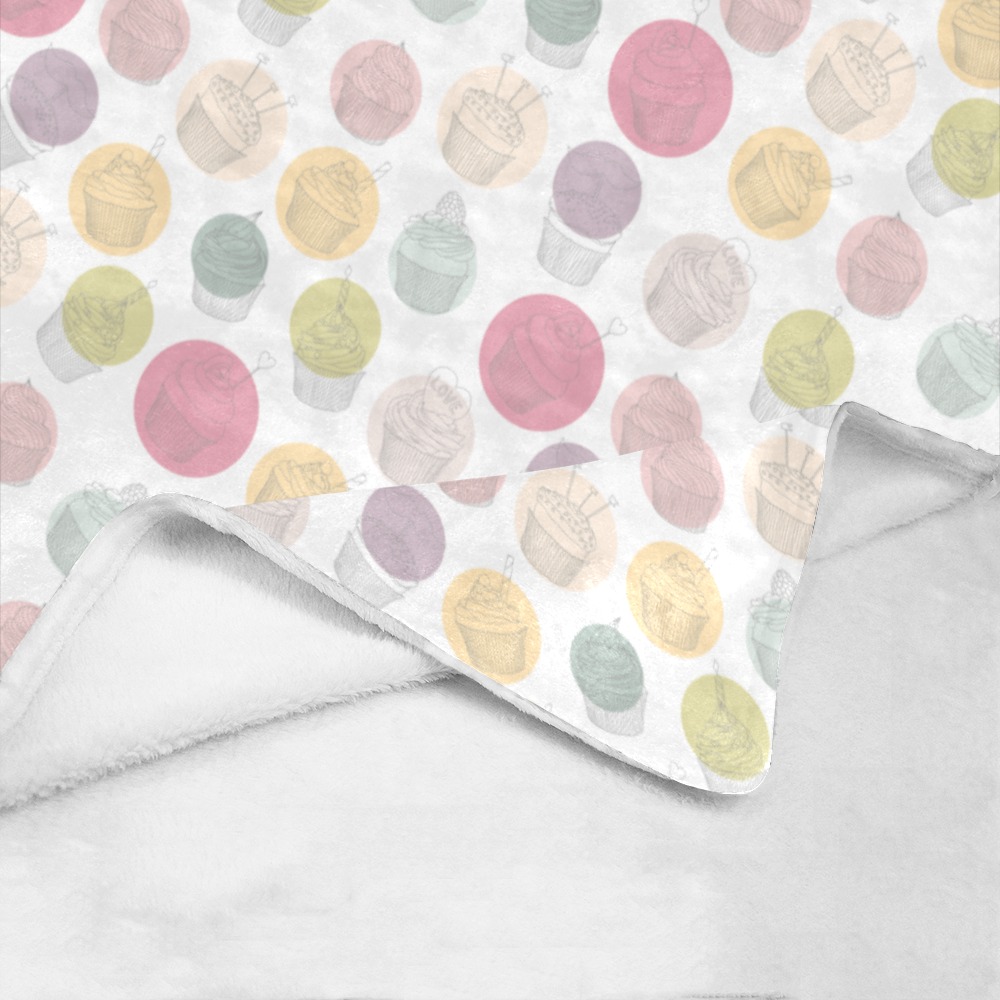 Colorful Cupcakes Ultra-Soft Micro Fleece Blanket 40"x50"
