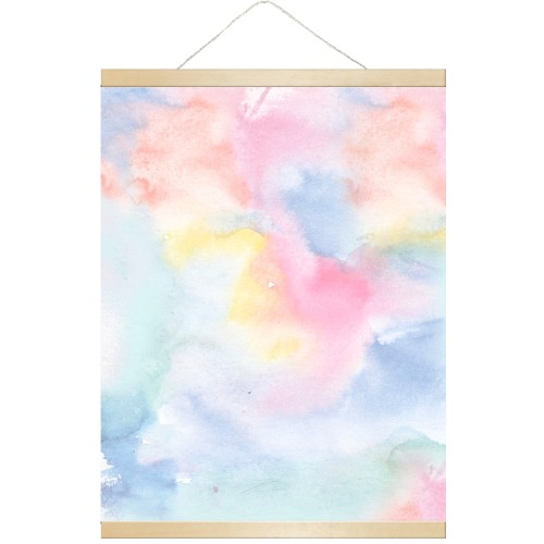 Colorful watercolor Hanging Poster 18"x24"