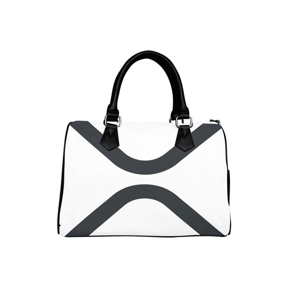 X WHITE HANDBAG Boston Handbag (Model 1621)