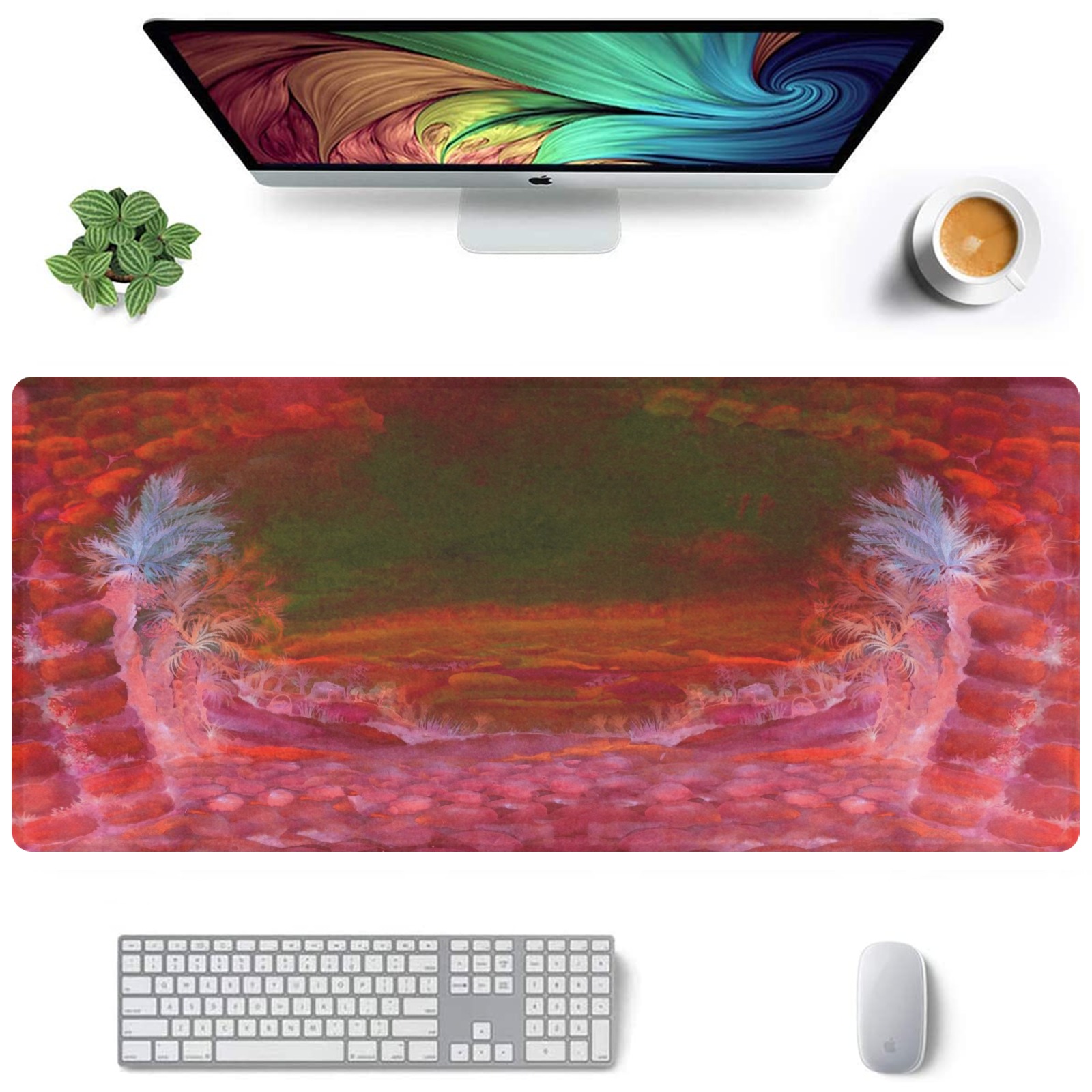 desert 6-35x16 inches Gaming Mousepad (35"x16")