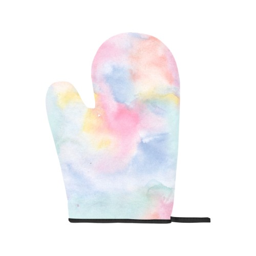 Colorful watercolor Oven Mitt (Two Pieces)
