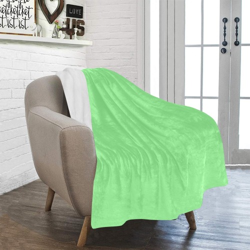 color light green Ultra-Soft Micro Fleece Blanket 40"x50"