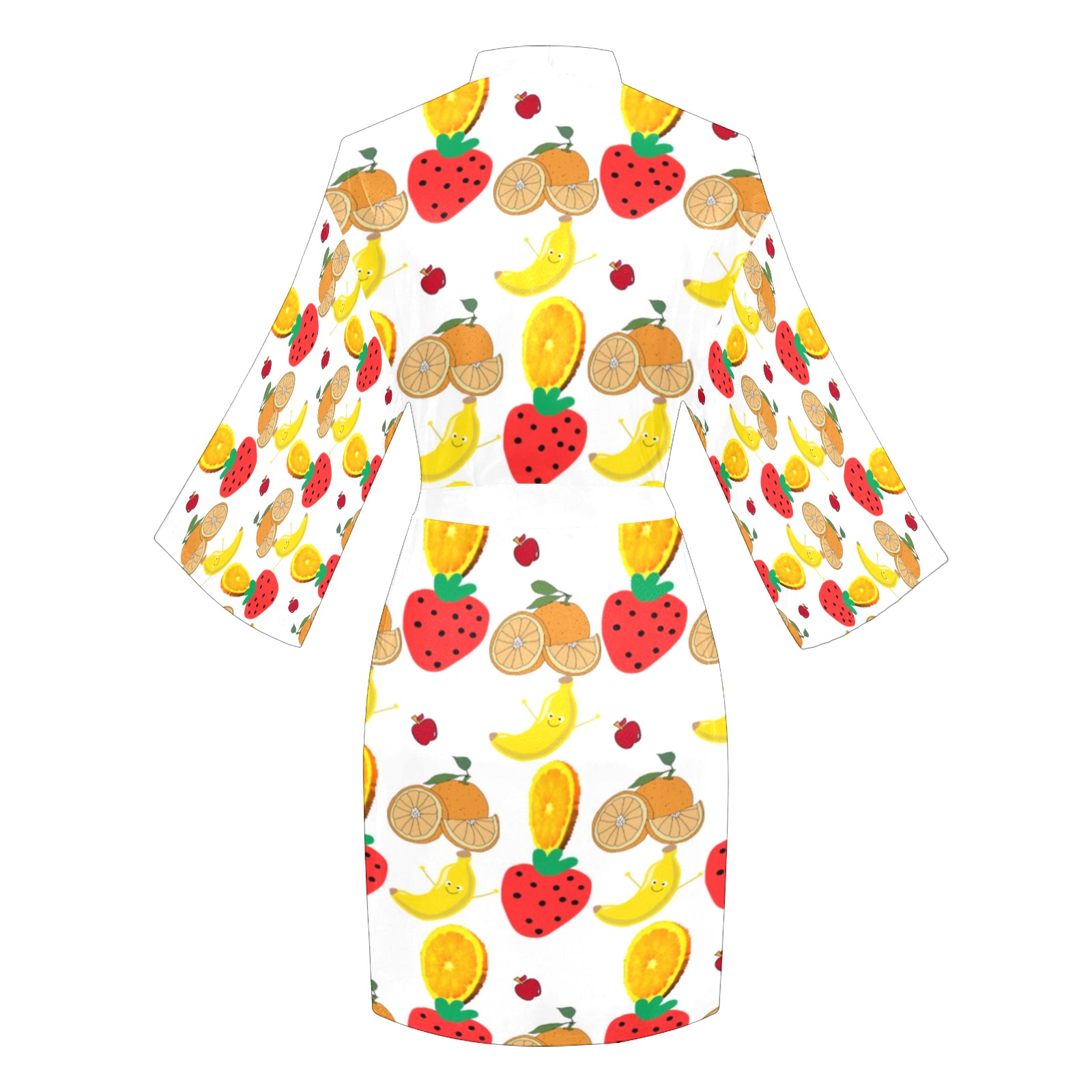 Healthy fruits Long Sleeve Kimono Robe