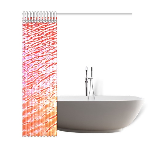 Orange and red water Shower Curtain 69"x72"
