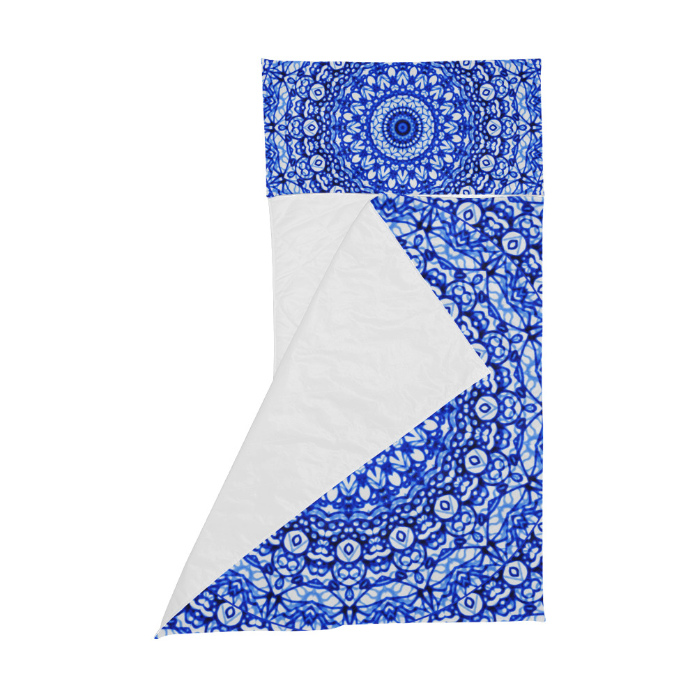 Blue Mandala Mehndi Style G403 Kids' Sleeping Bag
