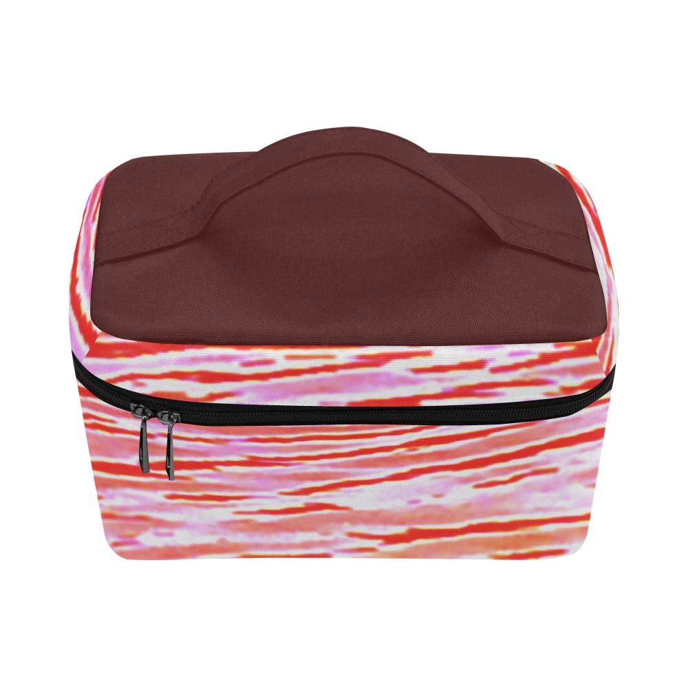 Orange and red water Cosmetic Bag/Large (Model 1658)