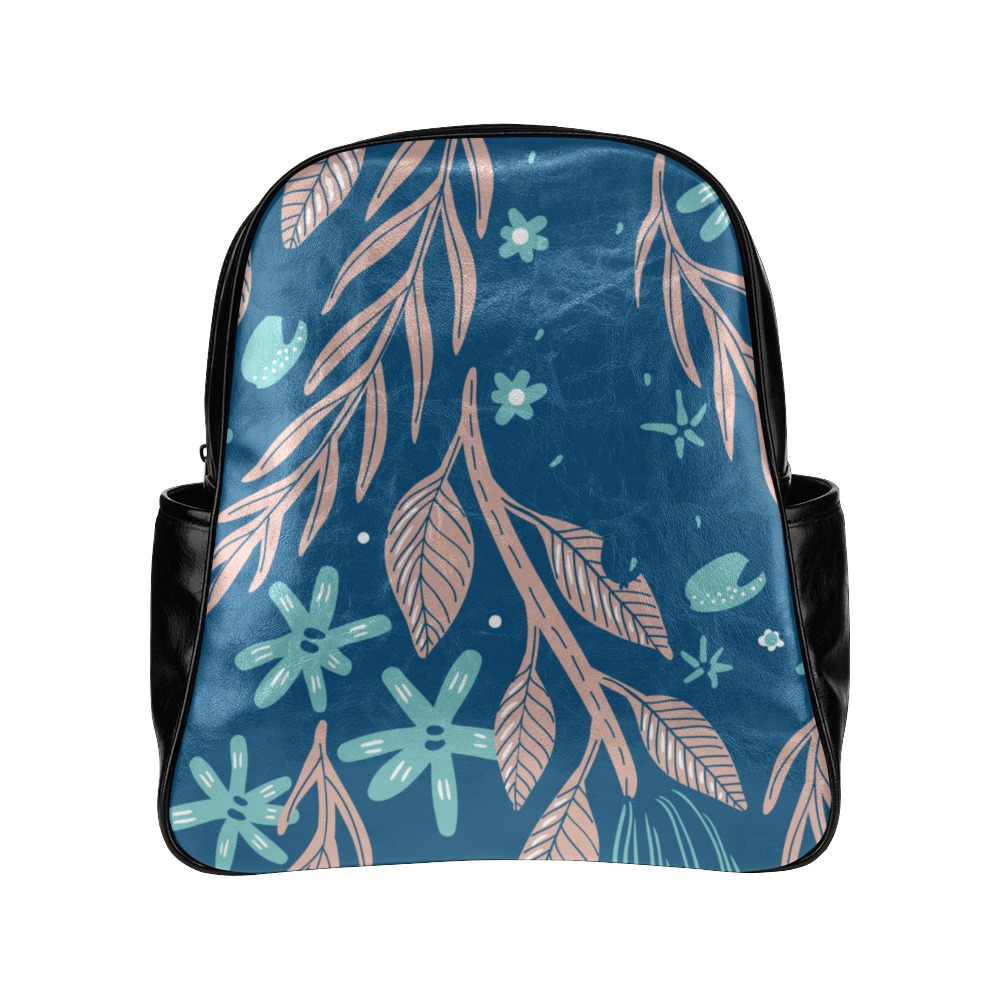 mochila estampado azulon Multi-Pockets Backpack (Model 1636)