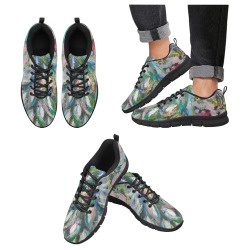 Abstract Painting Women's Breathable Running Shoes (Model 055)