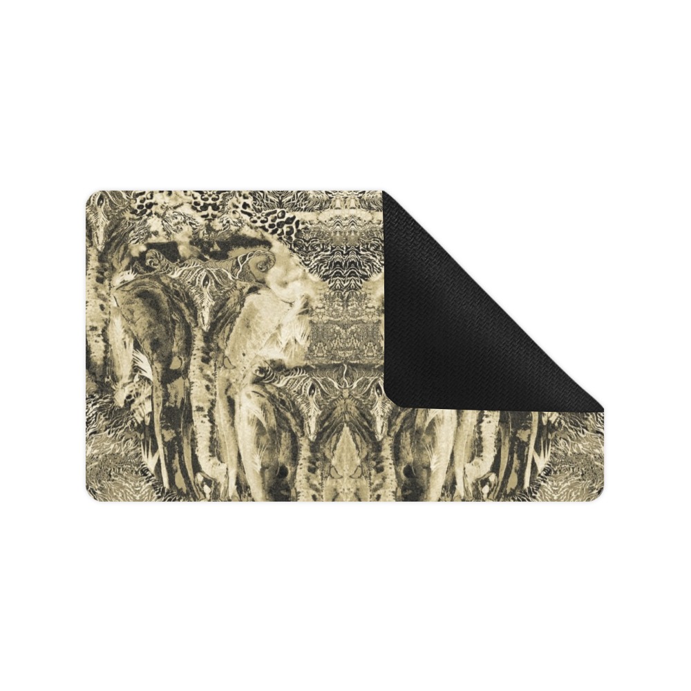 elephant 28 Doormat 30"x18" (Black Base)