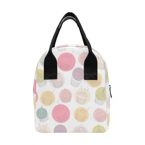 Colorful Cupcakes Zipper Lunch Bag (Model 1689)