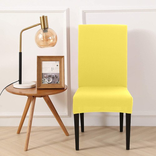 Bright yellow Removable Dining Chair Cover
