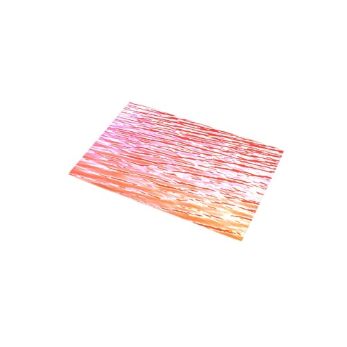 Orange and red water Bath Rug 16''x 28''