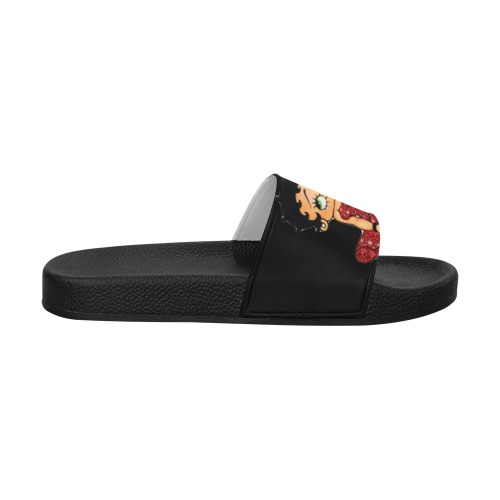 classic betty transparentblk Women's Slide Sandals (Model 057)