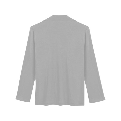 color dark grey Women's Long Sleeve Pajama Shirt