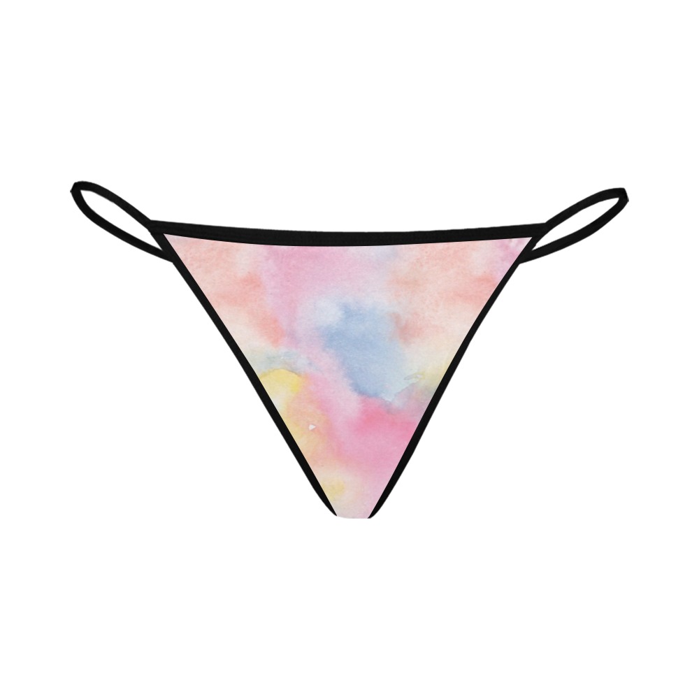 Colorful watercolor Women's All Over Print G-String Panties (Model L35)