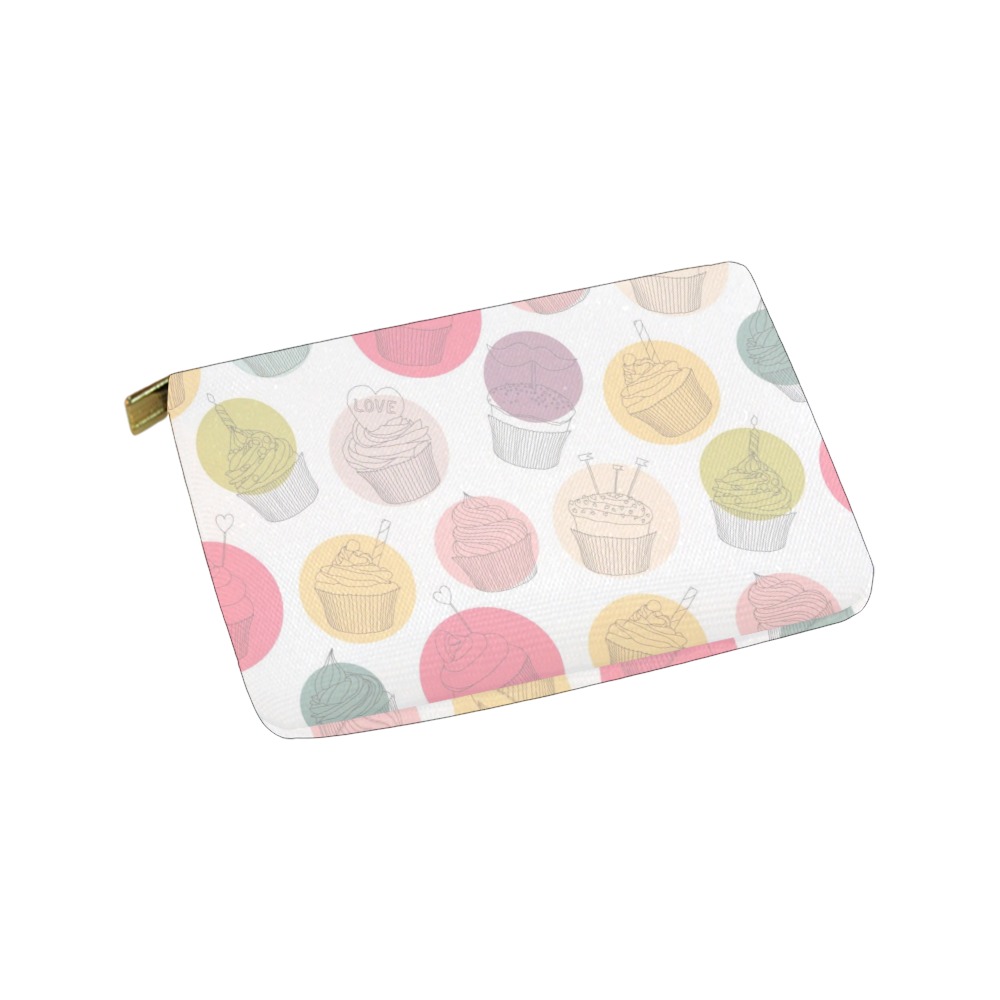 Colorful Cupcakes Carry-All Pouch 9.5''x6''