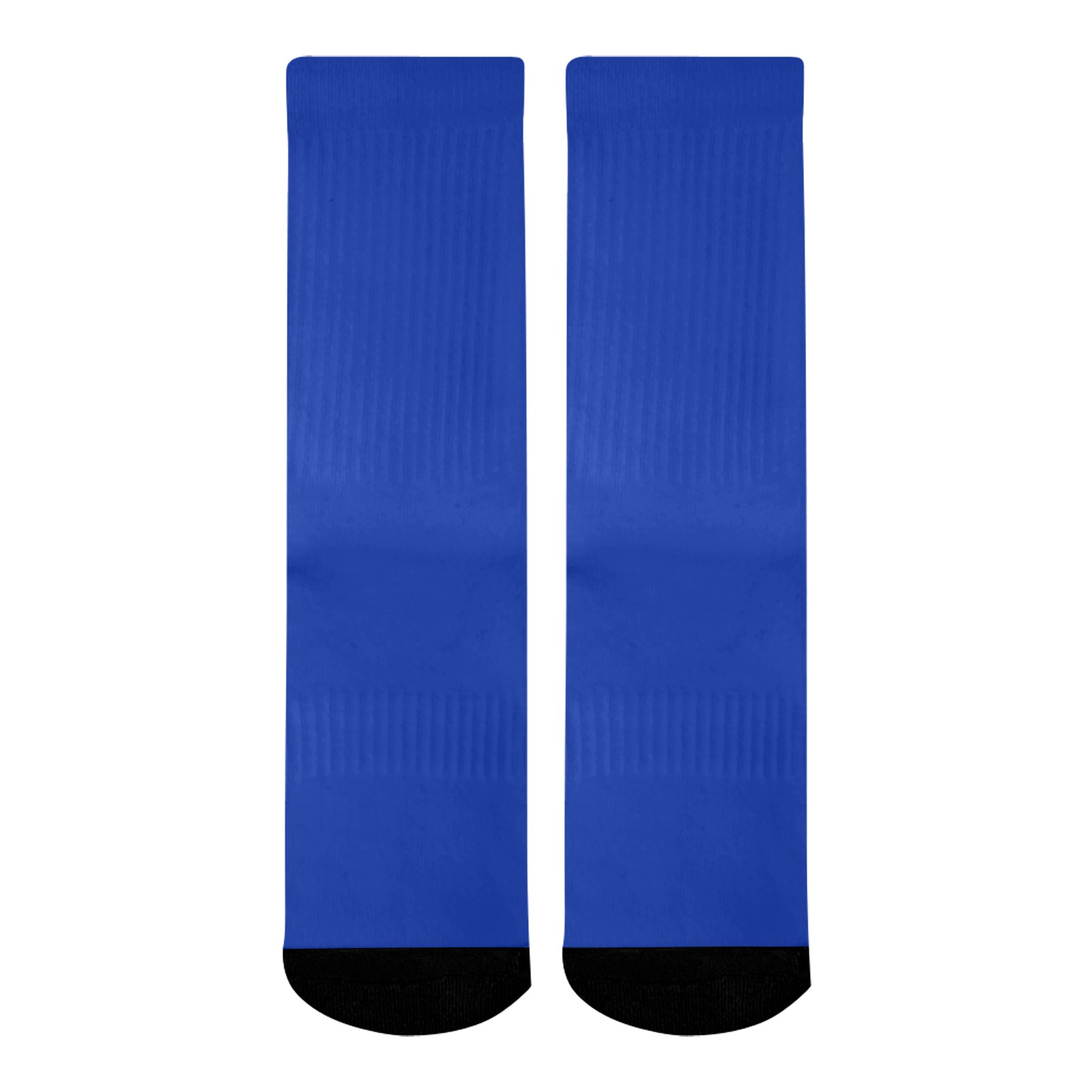 color Egyptian blue Mid-Calf Socks (Black Sole)