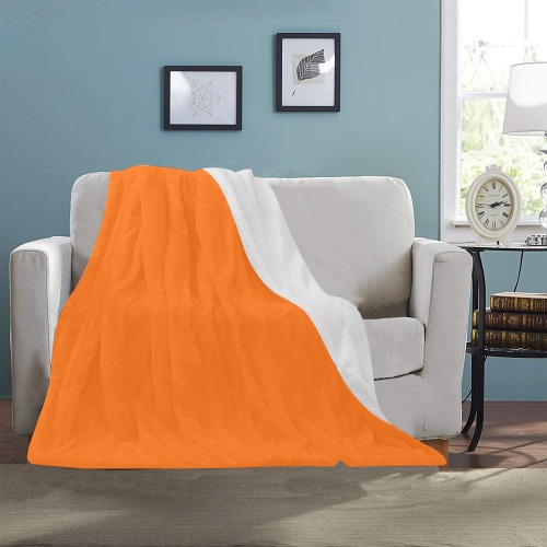 color pumpkin Ultra-Soft Micro Fleece Blanket 40"x50"