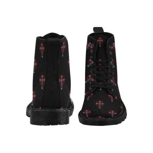 Gothique Martin Boots for Men (Black) (Model 1203H)