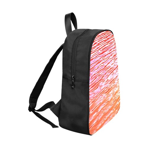 Orange and red water Fabric School Backpack (Model 1682) (Large)